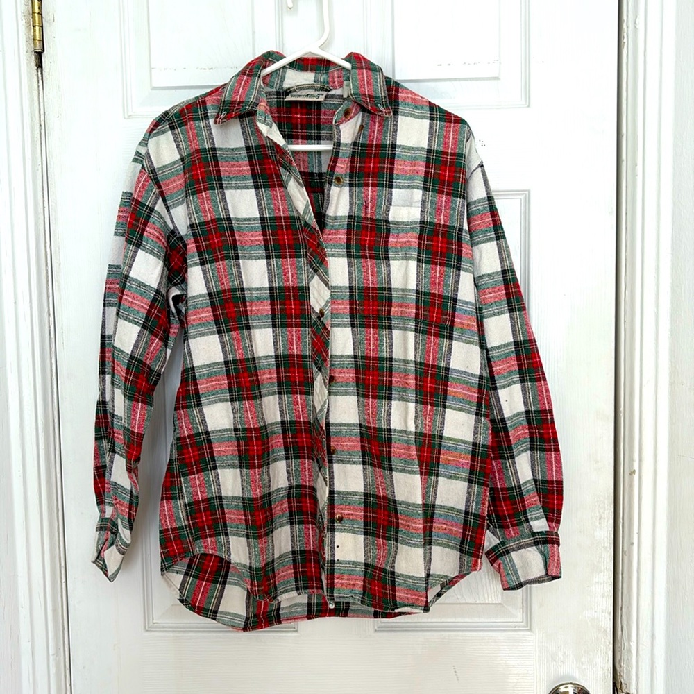 VINTAGE HEAVYWEIGHT COZY PLAID BUTTON DOWN